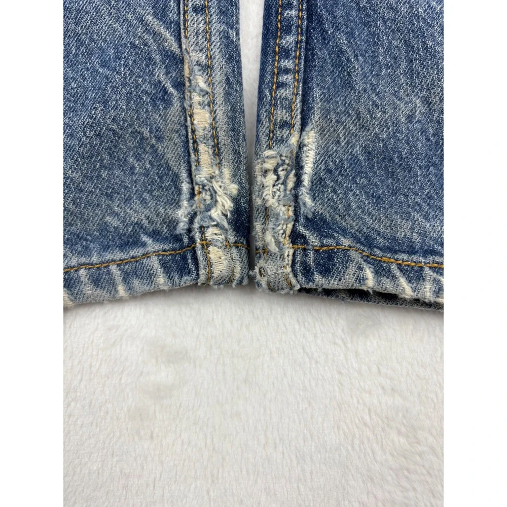 Levi's 505 Men's 36x30 Vintage **Tag Verified w/pics** jeans Distress Blue Denim